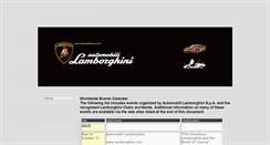 Desktop Screenshot of lamborghiniusa.com